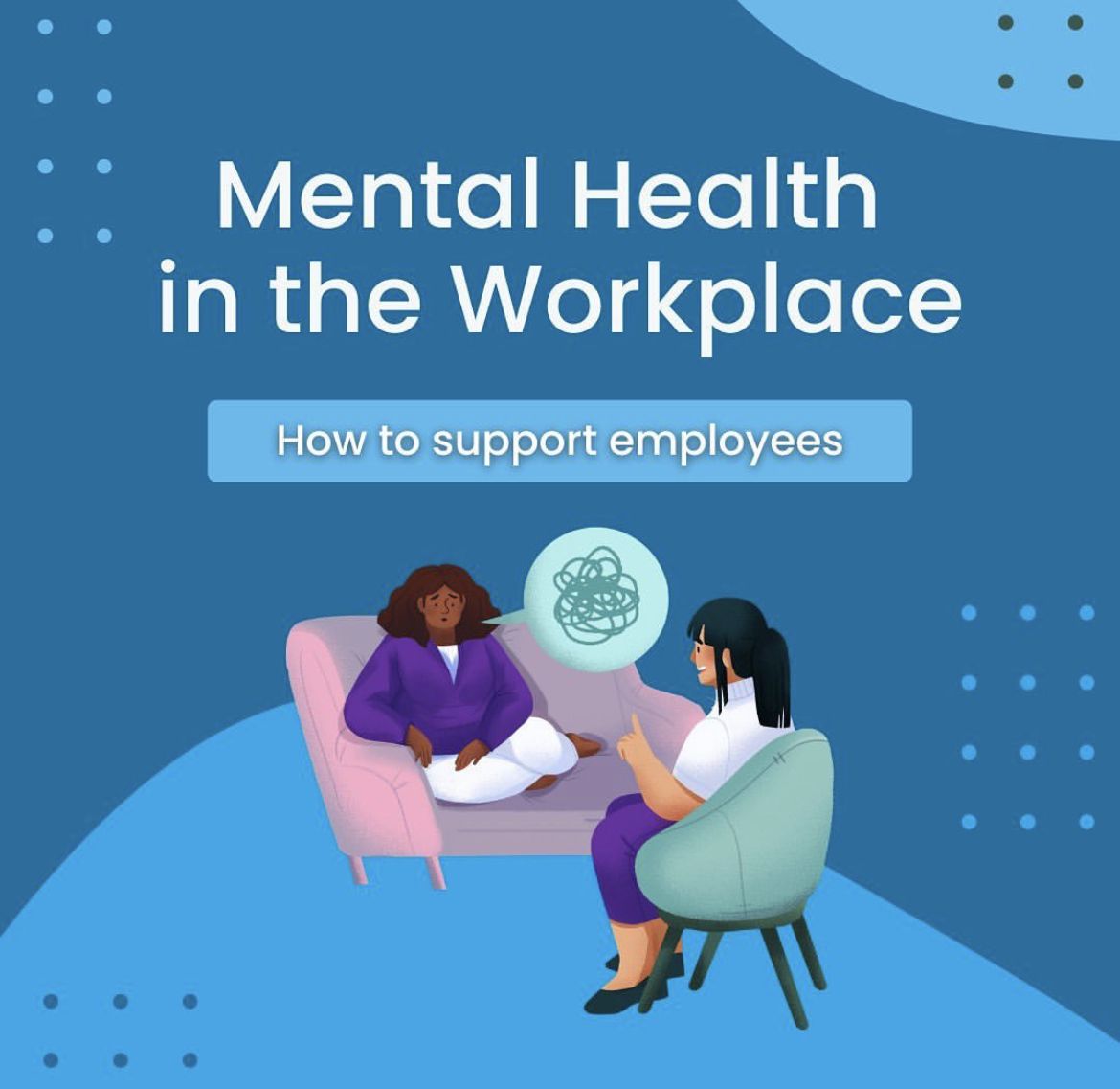 Mental Health Supporting Workplace Concept Enhancing Stock Photo ...