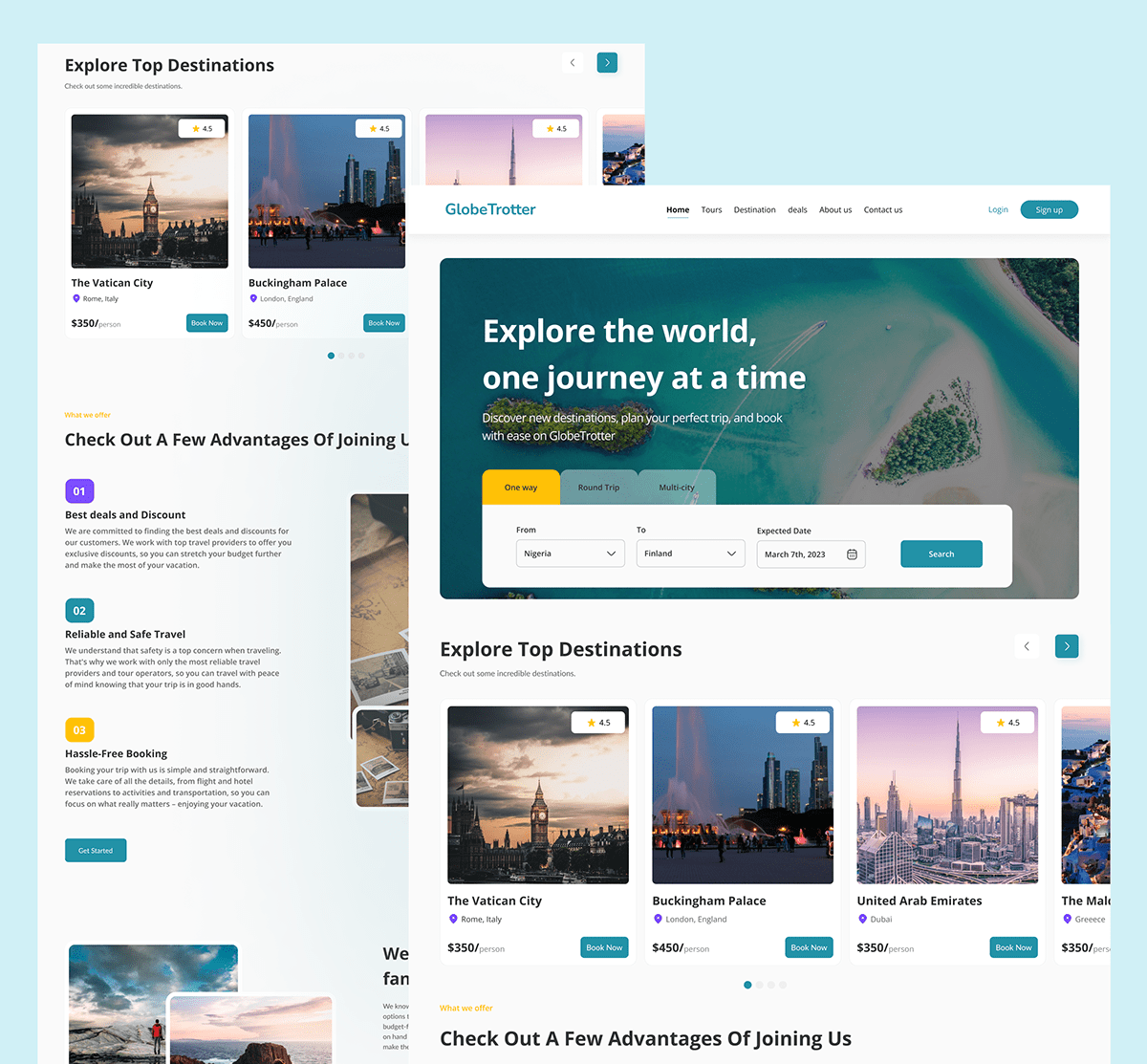A Responsive Travel Booking website :: Behance How To Navigate Travel Booking Websites Efficiently